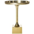 thumbnail image 7 of SAFAVIEH Corvus Contemporary Round Side Table, Antique Brass, 7 of 7