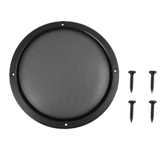 Cubierta De Altavoces 8" De Coche Negro De Malla De Acero Protector De Parilla De Woofer Subwoofer