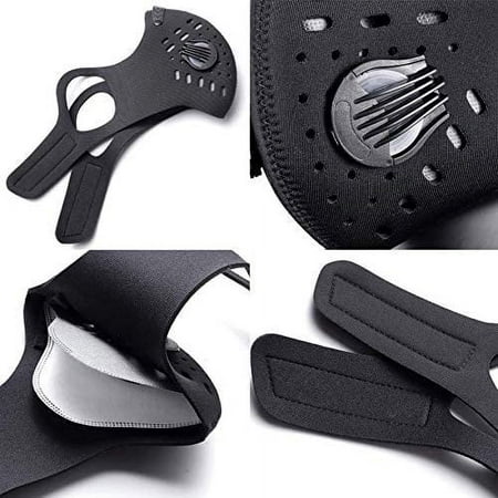 Face Mask with Activated Carbon Filters - Quick Shipping from USA