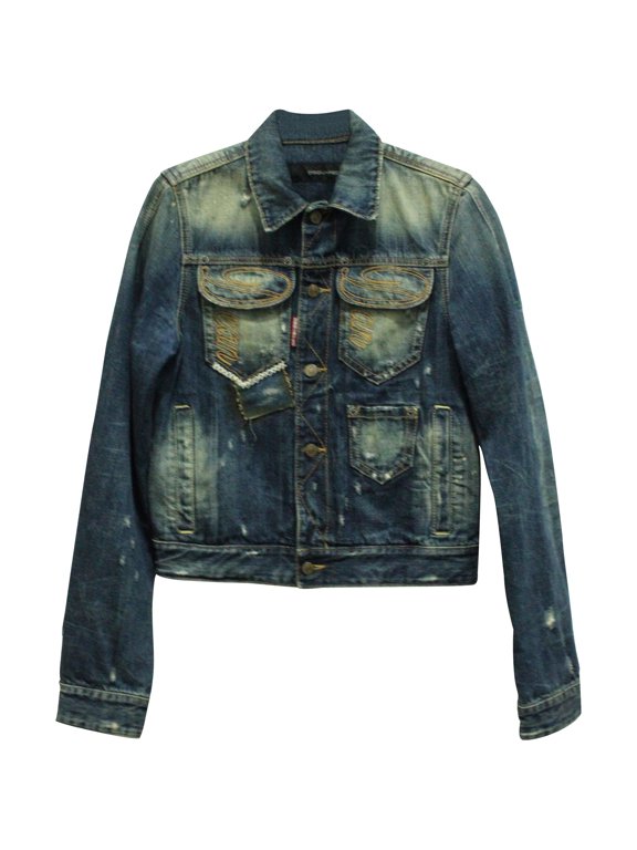 Pre-Owned Dsquared2 Jeans Jacket with Embroidery