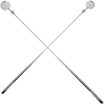 2 Pcs Telescopic Inspection Mirror LED Monitors Car Visor