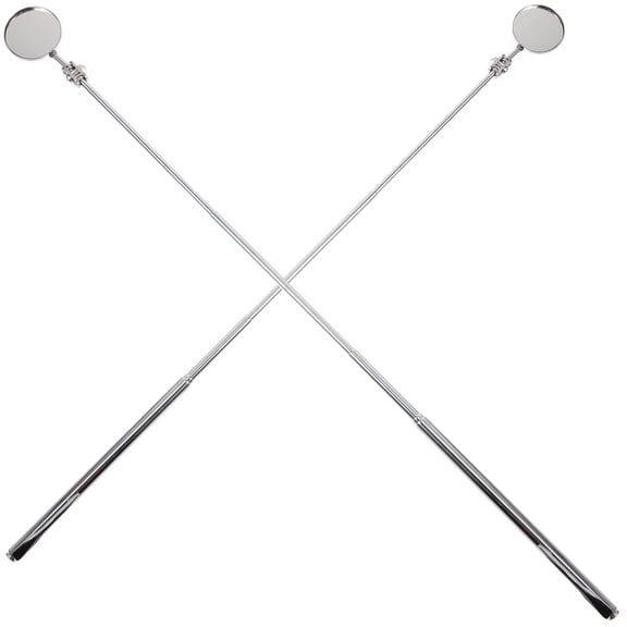 2 Pcs Telescopic Inspection Mirror LED Monitors Car Visor