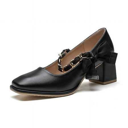 

Vintage Mary Jane shoes Fairy wind soft chunky with bridesmaid wedding shoes high heels