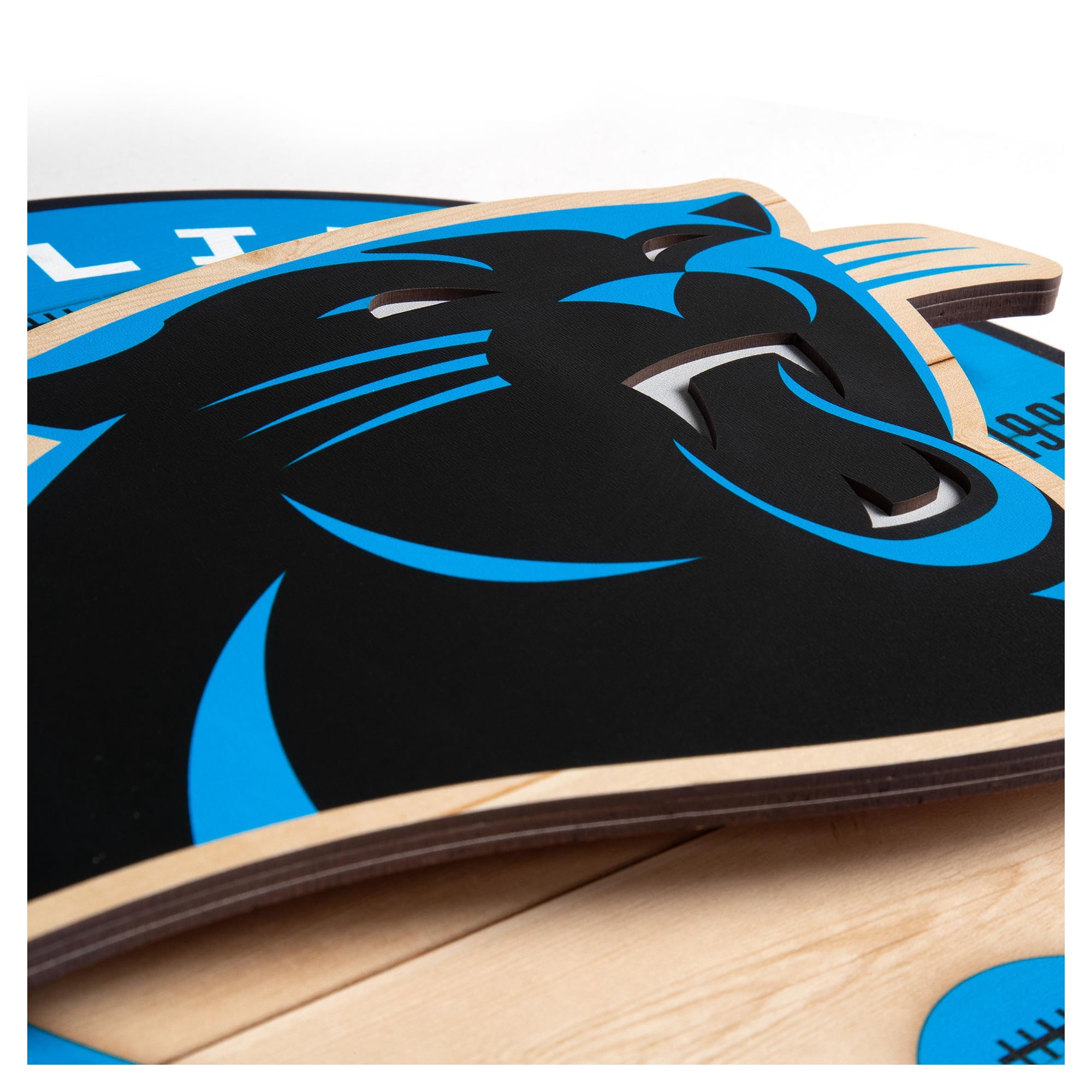 IDNA Carolina Panthers 15" x 15" 3DX Logo Circle Backer Wall Art