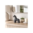 thumbnail image 2 of Textured Horse Pottery Figurine for Home Decor - Whimsical Sculpture for Bathroom, Office, Room and Living Room Accent Piece - Decorative Ornaments for Shelf or Coffee Table Display - 7", Black, 2 of 13