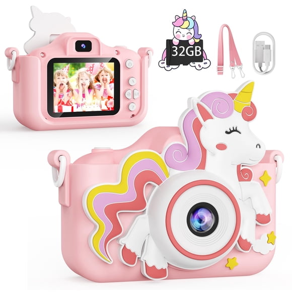 Cámara KOKODI Digital para niños, 48 MP, 1080P HD, 32 GB, tarjeta SD