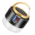 thumbnail image 1 of Lámpara Luz solar para acampar Control remoto Bombilla LED USB Luces de mercado nocturno (Negro), 1 of 2