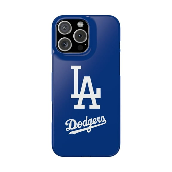 iPhone Slim Case Dodgers Logo Los Angeles American Baseball Blue - iPhone 16 Pro Max