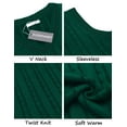 thumbnail image 6 of COOFANDY Men's Cotton Sweater Vest V Neck Casual Sleeveless Knitted Sweater, 6 of 6