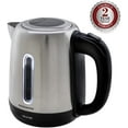 thumbnail image 5 of Ovente Electric Stainless Steel Kettle 1.2 Liter with One Touch Open Lid, 1100 Watts Fast Heating & Concealed Element, Portable and Compact, Auto Shutoff and Boil Dry Protection, Silver (KS22S), 5 of 5