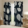 thumbnail image 2 of Manfei Green Leaves Black Out Curtains for Teens Female Men,Botanical Plants Curtains Pack of 2 (42x63 Each),Nature Tree Bedroom Curtains,Lightweight Room Decor, 2 of 6