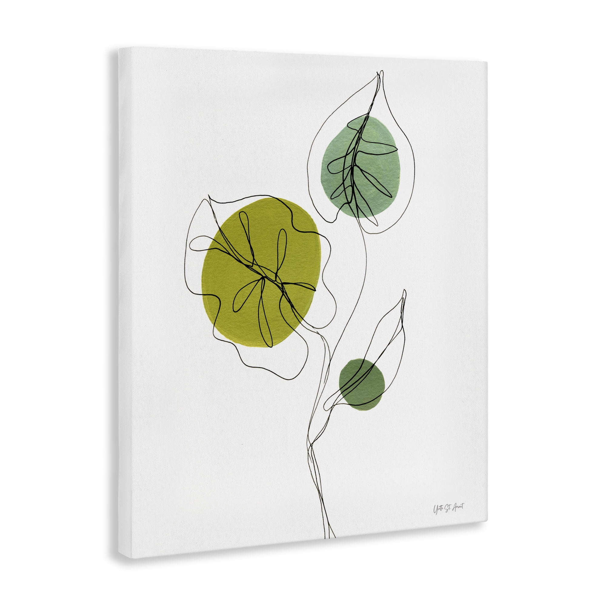 Stupell Industries Leafy Garden Delight Botanical & Floral Painting Gallery Wrapped Canvas Art Print Wall Art, 24 x 30