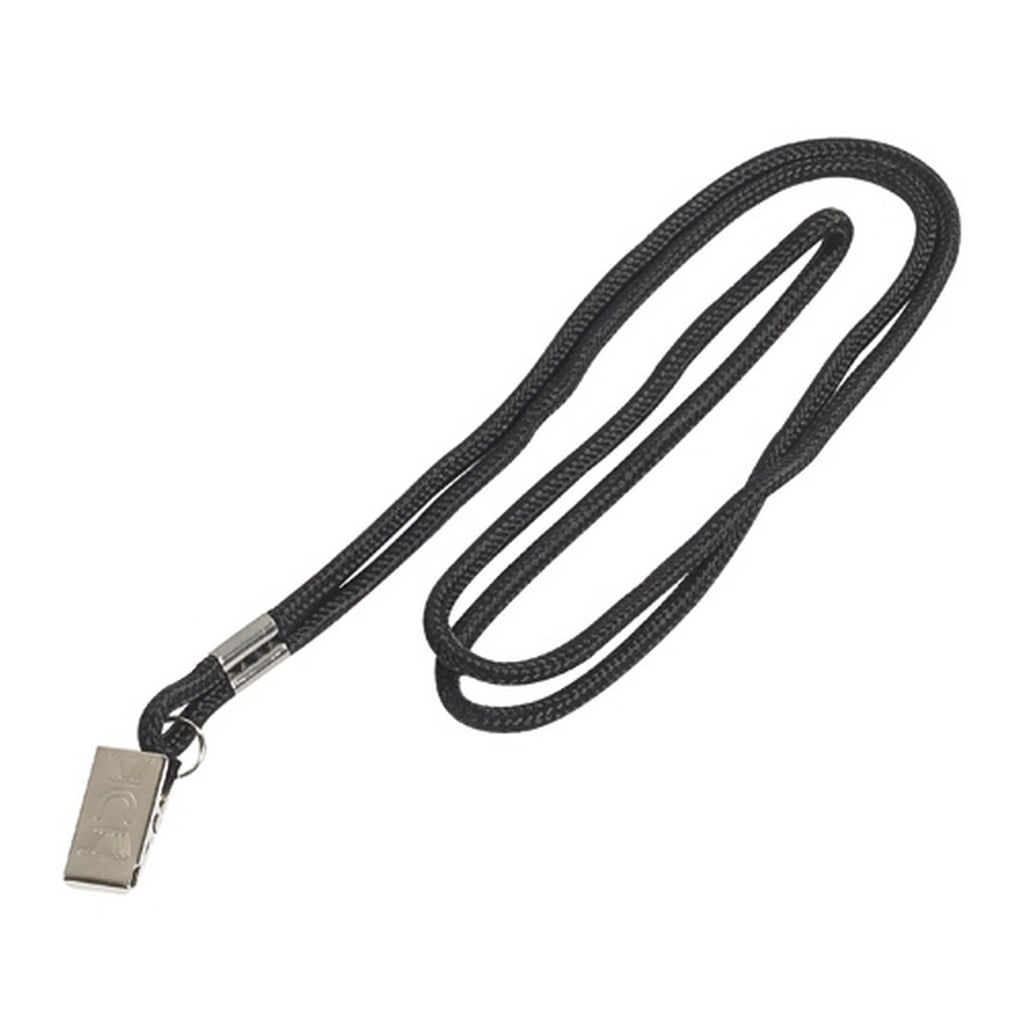 Lanyard With Clip, Black 38" (24 Per/Case)