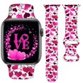thumbnail image 1 of Yagedoviu Correa De Reloj Para El Día De San Valentín Compatible Con Reloj De 38 Mm, 40 Mm, 41 Mm Para Mujeres, Vacaciones, Linda Correa Deportiva Suave, Reemplazo De Reloj Inteligente Para La Serie 7, 1 of 5