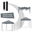 thumbnail image 6 of KAMPKEEPER 10x10 Pop Up Commercial Canopy Tent - Waterproof & Portable Outdoor Shade with Adjustable Legs, Air Vent, Carry Bag & Sandbags(Dark Grey), 6 of 10