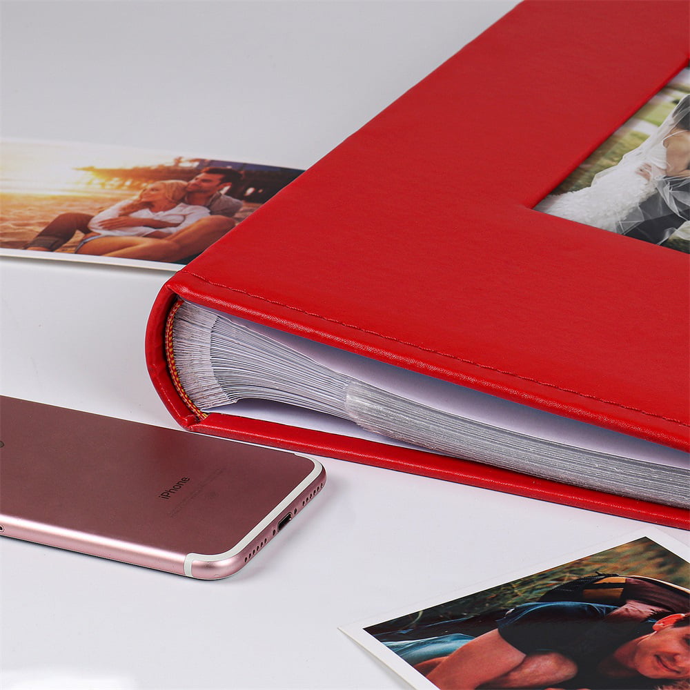 RECUTMS Small Photo Album 4x6, Picture Album PU Leather Cover 300 Photo  Sleeves