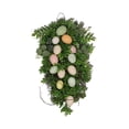 thumbnail image 3 of facefd Easter Colorful Egg Wreath Bunny Wall Hanging for Holiday Window Fence 50cm, 3 of 9
