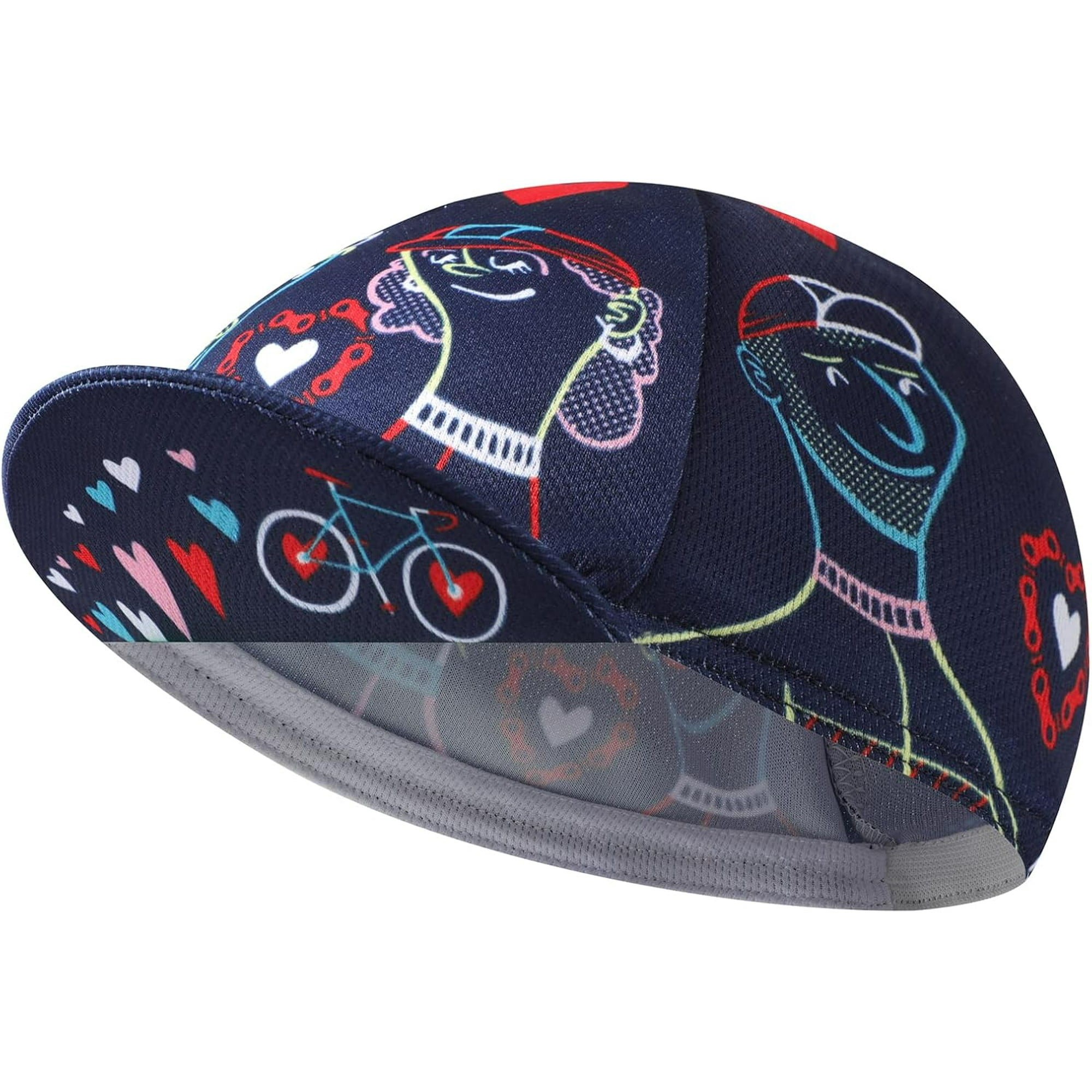 bike cap under helmet MELASA Cycling Cap, Cooling Skull Liner with Sun Visor, Sun Protection Running Beanie Cap for Men Women Helmet(Black) riding spots shiyou-BikingBros Funny Cycling Cap -