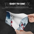 thumbnail image 5 of Lsque Circular Lighthouse Printed Long Tissue Box Cover Holder, Facial Paper Organizer Dispenser,Triangle with Bottom Belt, PVC Leather Decorative Organizer, 5 of 9