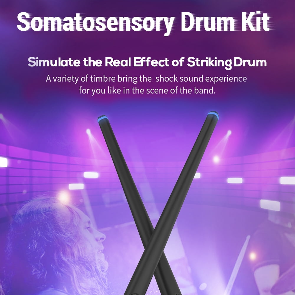 Drum,Virtual Drum Kit Buzhi 1 Set Virtual Musical Studio Drumsticks Musical Studio Air Drumsticks Musical Kit Air Drumsticks Air Drum Stick Mewmewcat Drum Stick 1 Virtual Air Drum