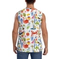 thumbnail image 4 of Pofeuu Hello Summer2 Print Men's Muscle T-Shirt, Sleeveless, Muscle Tank, Classic Muscle Tee Top For Men Casual Sleeveless Muscle T-Shirt Trendy Clothes-X-Large, 4 of 7