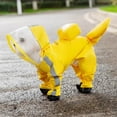 thumbnail image 5 of Small Dog Raincoat & Rain Shoes Set,Full-Coverage Reflective Dog Jacket with D-ring,Dog Raincoat with Rain Boots Set for Puppy Small Dogs Yellow XL, 5 of 5