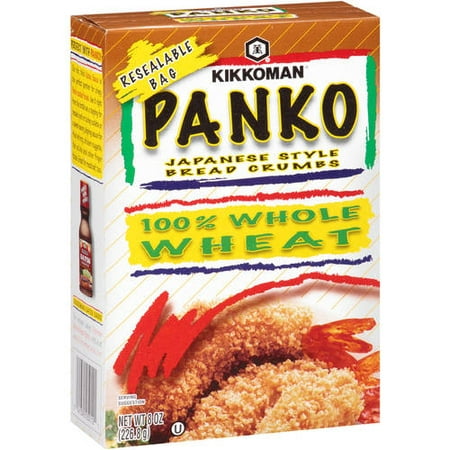 (4 Pack) Kikkoman Whole Wheat Panko Bread Crumbs, 8 (Best Store Bought Bread Crumbs)