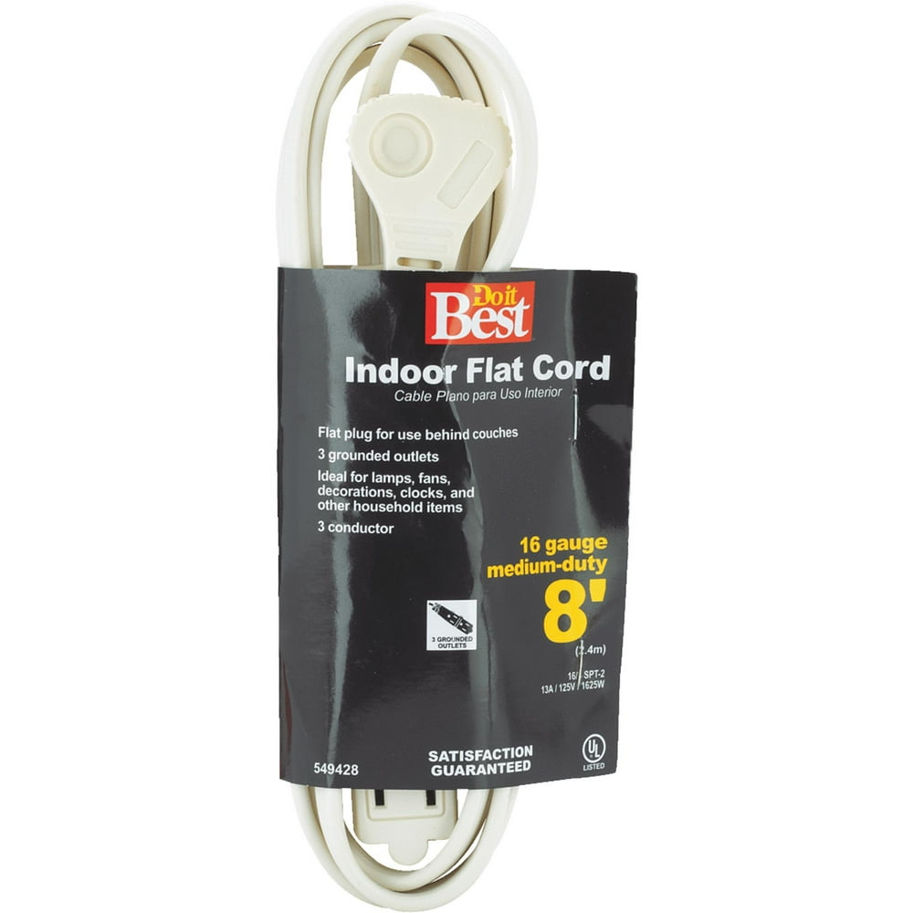 Do it Best 16/3 Flat Plug Extension Cord