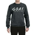 thumbnail image 2 of Wild Bobby, Goat God Over All Things Inspirational/Christian Unisex Crewneck Graphic Sweatshirt, Heather Black, 3X-Large, 2 of 6