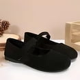 thumbnail image 4 of HTHLVMD Mary Jane Flats, Women's Barefoot Shoes Runing Casual Fashion Walking Sports Slip On Sneakers Yoga Zero Drop Sole Lightweight Breathable Minimalist House Shoes Summer Beach, Black 6, 4 of 6