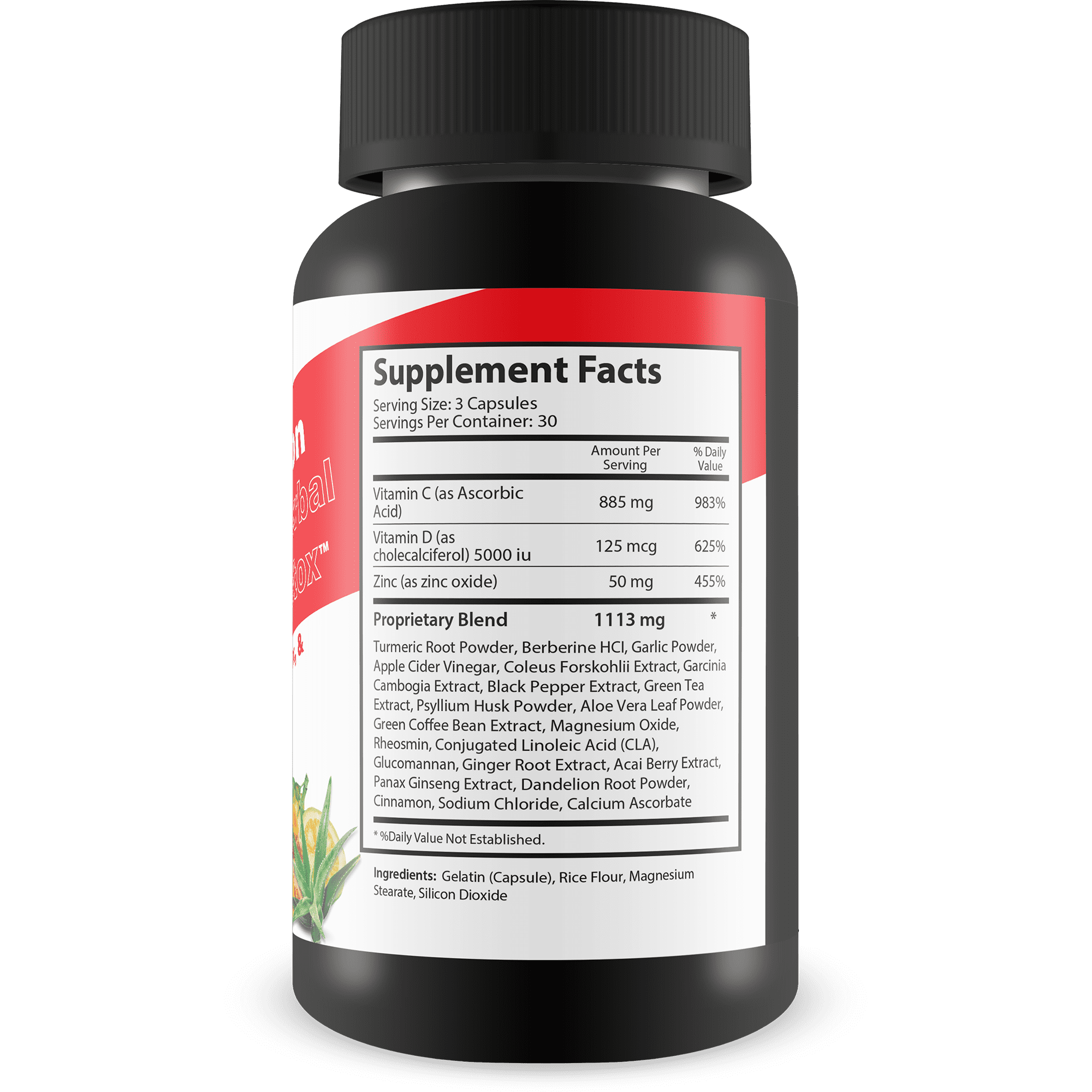 Super Colon Cleanse Herbal Vitamin Detox - Herbal Cleanse, Detox, & Immune Support - Promote Healthy Digestion & Constipation Relief with Psyllium & Magnesium Oxide - Help Reduce Stomach Bloating