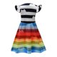 thumbnail image 3 of Moonsky Girls Nova Bright Costume, Zombies 4 Costumes, Dawn of the Vampires Nova Cheerleader Cosplay Costume,Halloween Fancy Dress Costumes(100#Multicolor), 3 of 4
