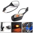 thumbnail image 3 of Rearview Side Mirrors w/Turn Signals For Suzuki GSXR600 GSX-R750 GSXR1000 02-15 Smoke, 3 of 7
