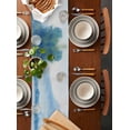 thumbnail image 2 of Table Runner Dresser Scarves 72 Inch Long,Watercolor Abstract Natural Scene Linen Dining Table Runners Mountain Tree Lake on Linen Tabletop Scarf for Wedding Holiday Party Kitchen, 2 of 9