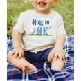 thumbnail image 2 of Hole in One 1st Birthday Shirt for Boys Golf Themed First Birthday Tee for Kids Natural Shirt 2T, 2 of 5