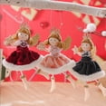 thumbnail image 2 of Inteprter Hogar Oficina pared chimenea Navidad colgante muñeca portátil Navidad colgante decoración Festival ornamento regalo de cumpleaños Kits de decoración para fiestas Negro Inteprter HA069081-02, 2 of 6