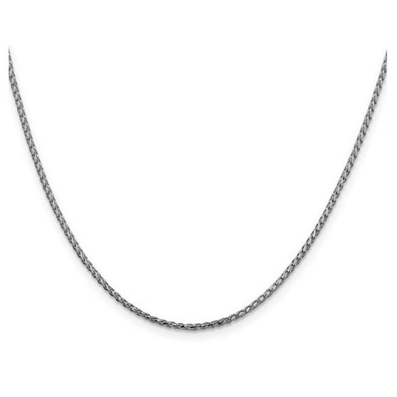 20 inch 14 Karat White Gold Diamond-Cut Franco Chain in (1.60mm)