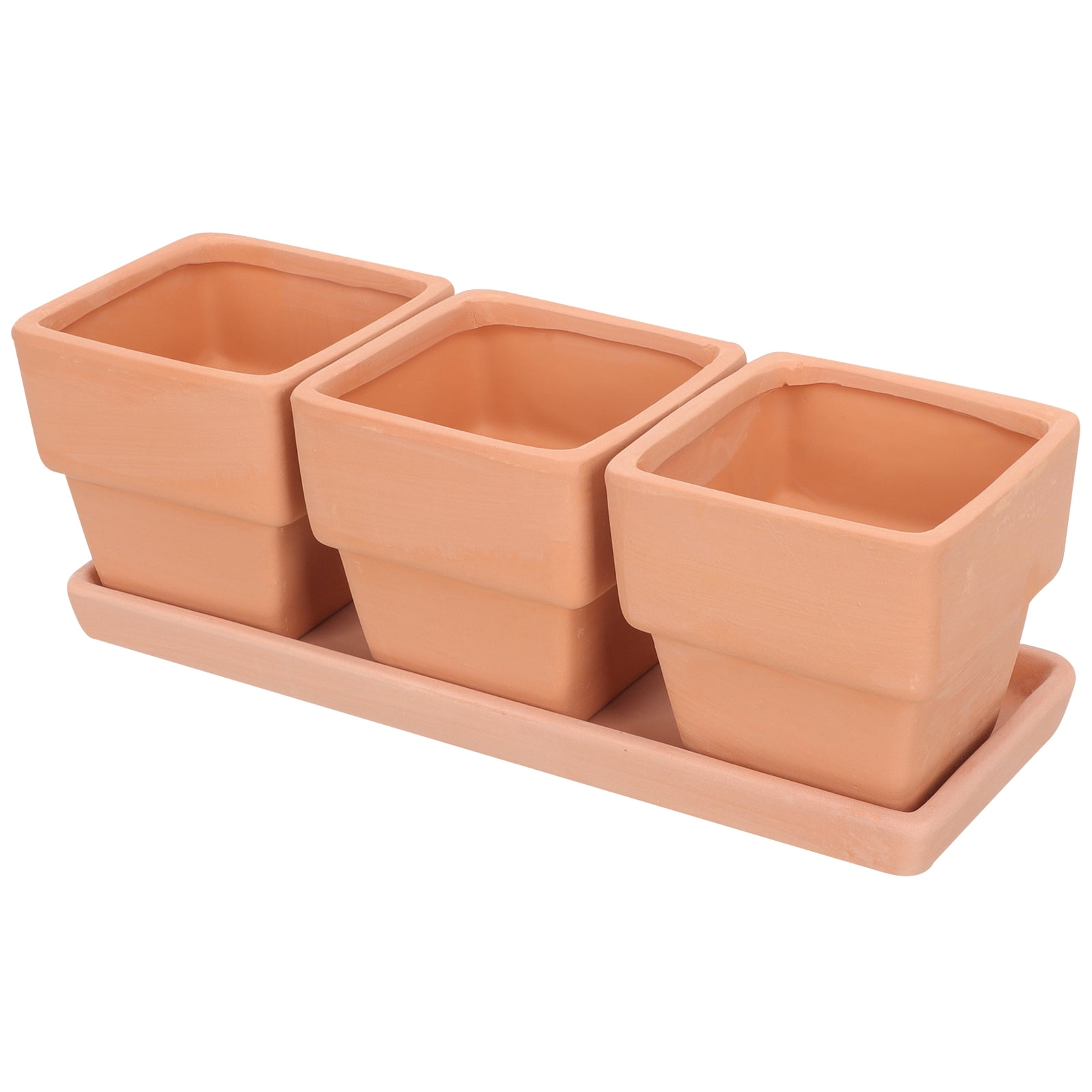 1 Set of Flower Pot Household Flowerpot with Drainage Window Boxes for Window Sills Outdoor