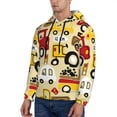 thumbnail image 3 of Fotbe Men's Hoodie with Vehicles Pattern - Kangaroo Pocket Pullover Hooded Sweatshirt, Perfect for Daily Wear, Travel, and Home-Small, 3 of 7