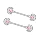thumbnail image 4 of Pendientes de barra,Pendientes de barra industrial,regalo elegante y artesanal,Joyas para piercing corporal Suministros elegantes para bodas,Piercing Barra Moda Titanio Fiesta Mujer,Pendientes, 4 of 8