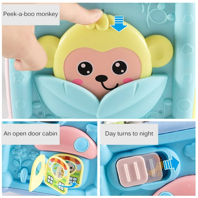 Multifunctional Baby Hand Drum Toy Baby Music Portable Home Box Piano Geometric Matching Blocks Treasure Box Educational Toys