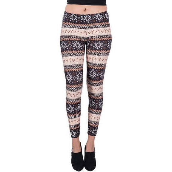 Women's Crystal Design Full Length Stretchy Leggings