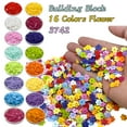 thumbnail image 2 of Small Flower Building Block MOC Parts Flowerhead Brick Toys For Kids Creative Compatible with Major Brand 3742 500pcs/Lot Cool Yellow, 2 of 6