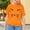 shirts for girls clearance-Orange, variant on Kids Cartoon Cat Graphic Tee for Ages 2-12 Years Boys Girls Casual Short Sleeve T-Shirt Top Soft Summer Cotton Animal Print Shirt Trendy Children's Playwear Breathable Tops