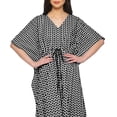 thumbnail image 4 of Moomaya Ladies Plus Size Kaftan Summer Wear Beach Coverup Kimono Caftan Dress - 4XL-5XL, 4 of 6