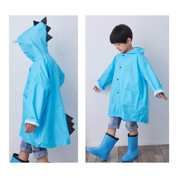 Rain Coat Tween Boy Waterproof Girls Rain Jacket Reusable Tween Ponchos with Hood Girls Rain Jackets Size 12-14 Years