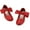 RED, variant on Dream Pairs Girls Ballerina Flats Mary Jane Front Bow Dress Shoes