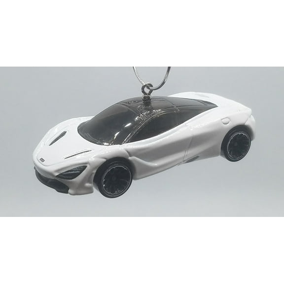 Christmas Ornament for Mclaren 720S White Black