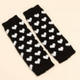 thumbnail image 3 of lnmuld Cute Leg Warmers Knitted Lolita Leg Warmers Fashionable Heart Pattern Design Cozy Foot Sleeves for Casual Wear and Dance Size:One Size, 3 of 5