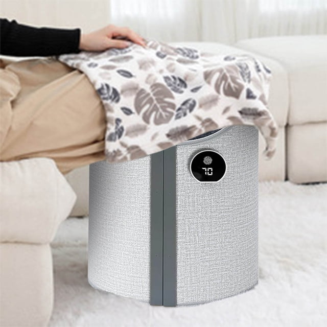 Miogawg Under Desk Heater, Electric Foot Warmer For Office & Home, Portable Space Heater With Heated Floor Mat, Quiet Foot Heater With Thermostat And Timer, Legs & Feet Foot Warmer, Foldable